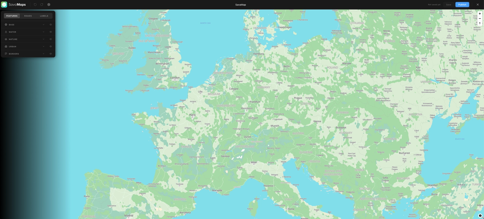 SavaMaps Editor Interface